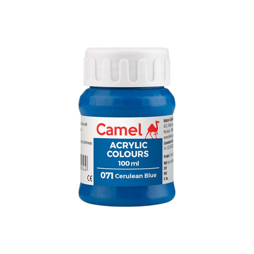 Camel Fabrica Acrylic Colours Ultra (Loose Colours) 100ml - Cerulean Blue