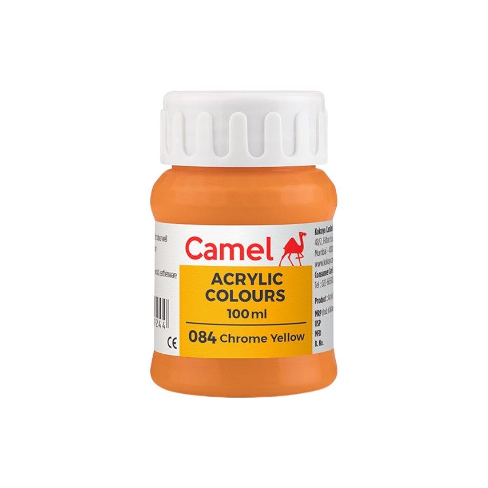Camel Fabrica Acrylic Colours Ultra (Loose Colours) 100ml - Chrome yellow