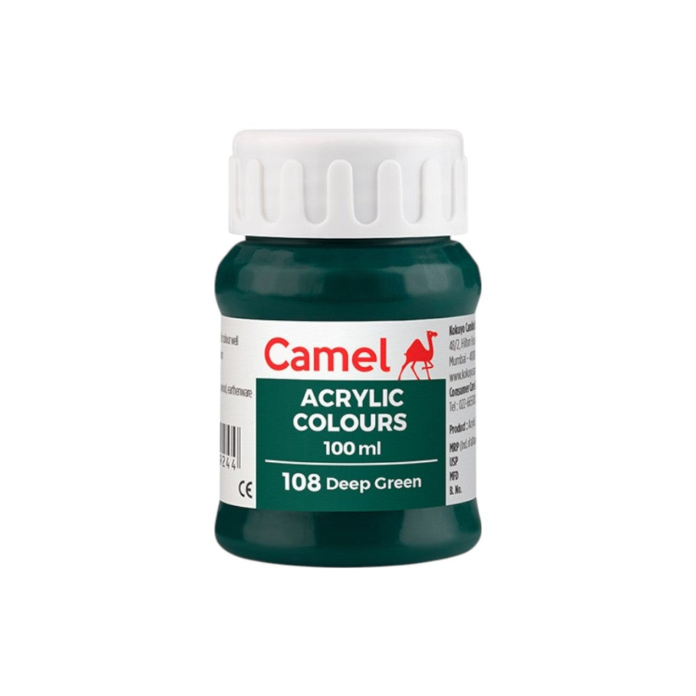 Camel Fabrica Acrylic Colours Ultra (Loose Colours) 100ml - Deep Green