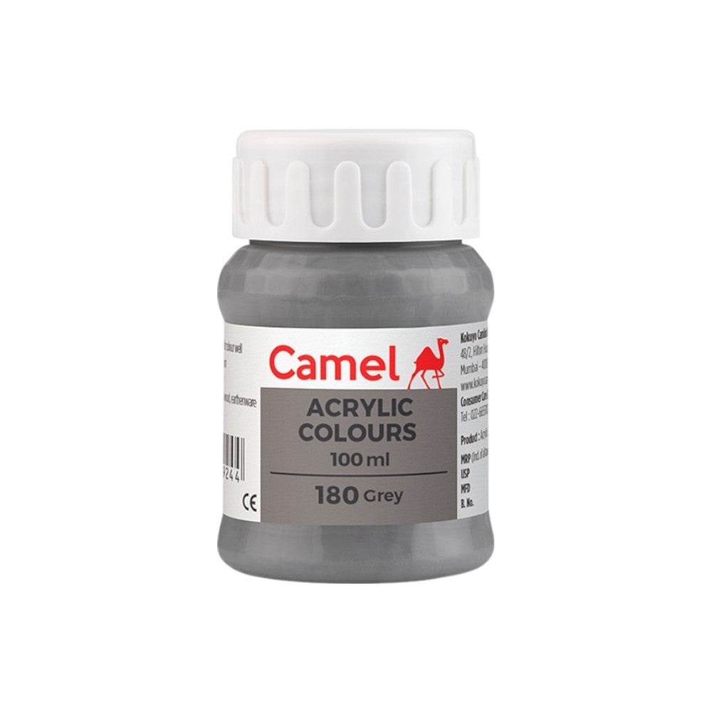 Camel Fabrica Acrylic Colours Ultra (Loose Colours) 100ml - Grey