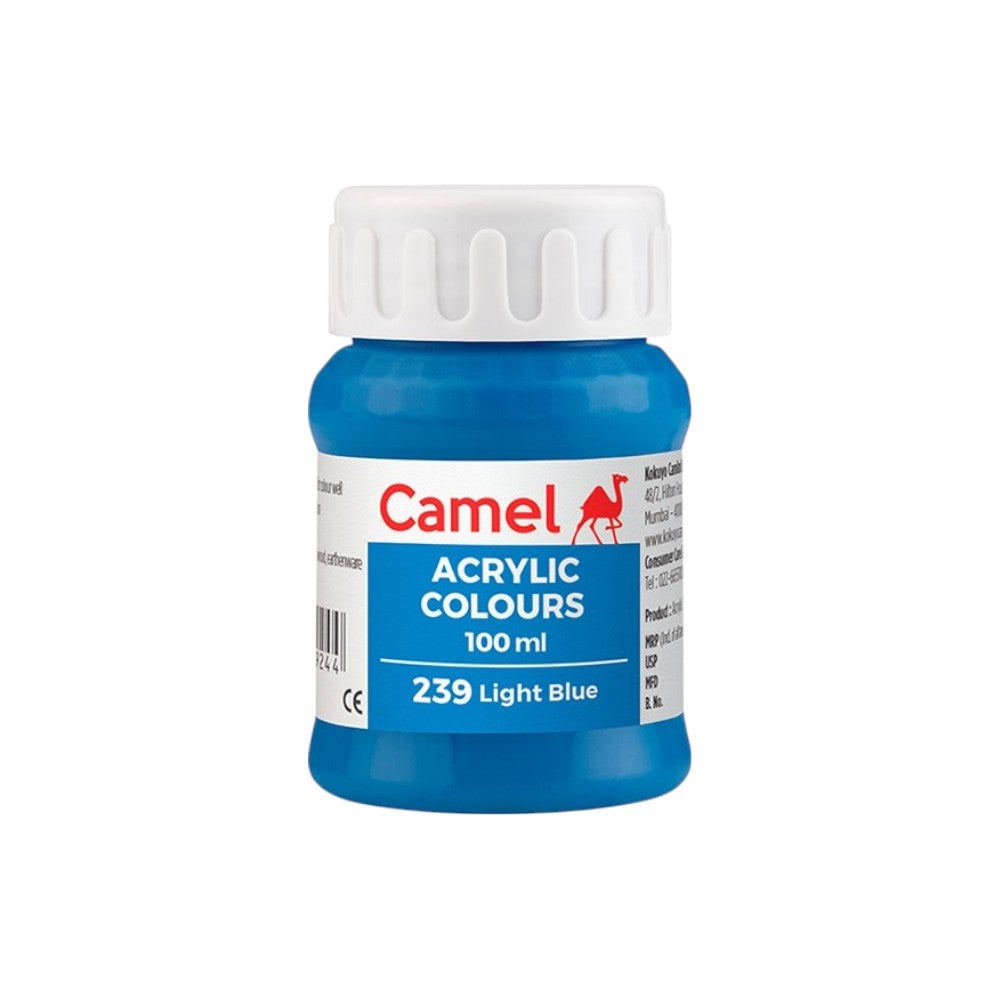 Camel Fabrica Acrylic Colours Ultra (Loose Colours) 100ml - Light Blue