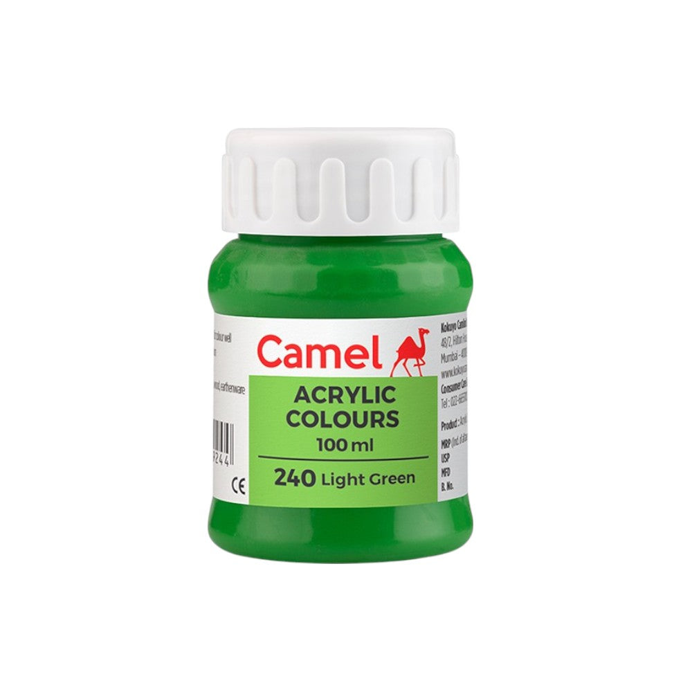 Camel Fabrica Acrylic Colours Ultra (Loose Colours) 100ml - Light Green