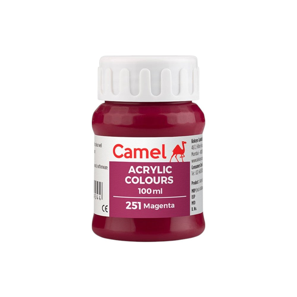 Camel Fabrica Acrylic Colours Ultra (Loose Colours) 100ml - Magenta