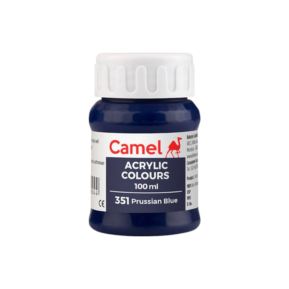 Camel Fabrica Acrylic Colours Ultra (Loose Colours) 100ml - Prussian Blue
