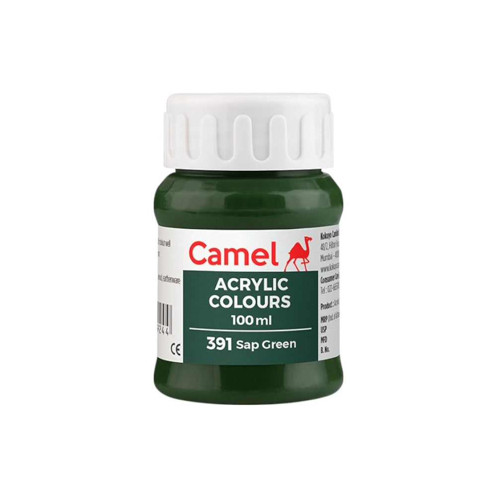 Camel Fabrica Acrylic Colours Ultra (Loose Colours) 100ml - Sap Green