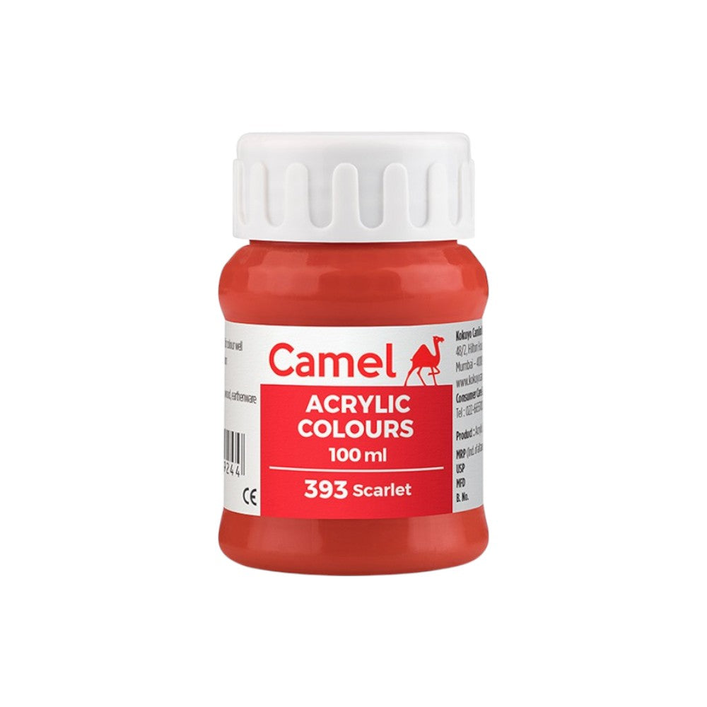 Camel Fabrica Acrylic Colours Ultra (Loose Colours) 100ml - Scarlet