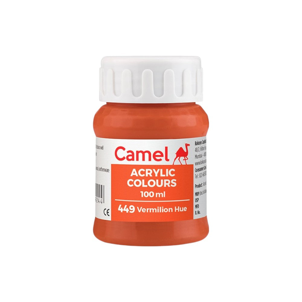 Camel Fabrica Acrylic Colours Ultra (Loose Colours) 100ml - Vermillion