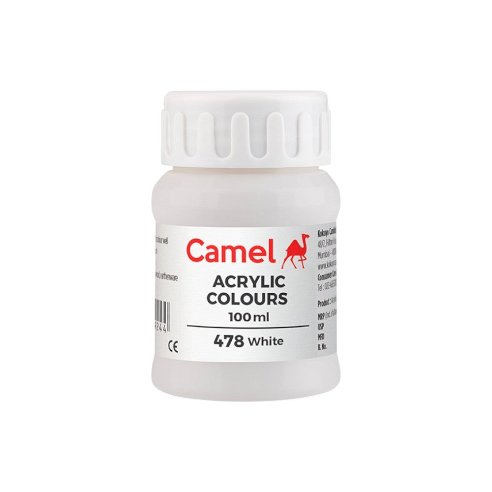 Camel Fabrica Acrylic Colours Ultra (Loose Colours) 100ml - White