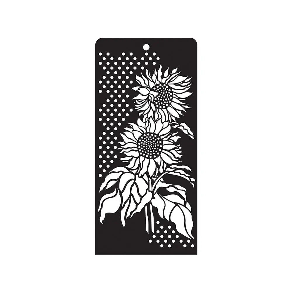 iCraft  Layering  Stencil Flowers Design - 4X8 - 8587 iCraft