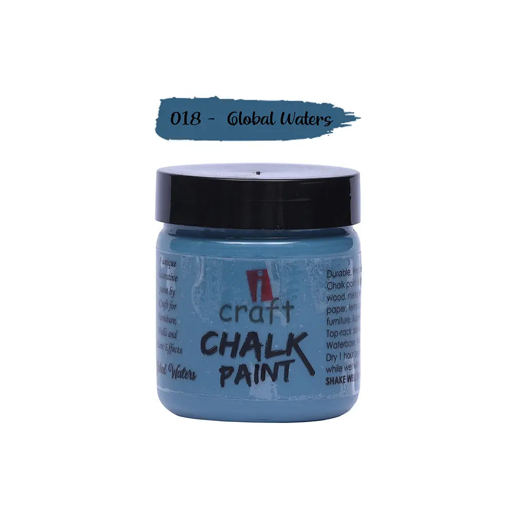 Dark Glamour Chalk Paints Set (Set of - 6 Colors) 60ml Each
