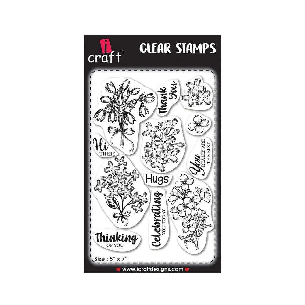 iCraft Clear Stamp - Blossoming Beauties iCraft