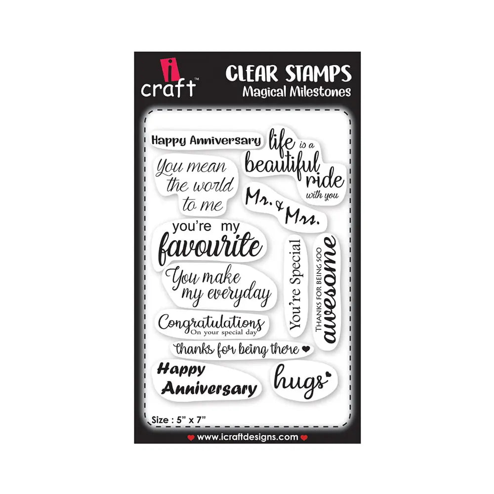 iCraft Clear Stamp - Magical Milestones iCraft