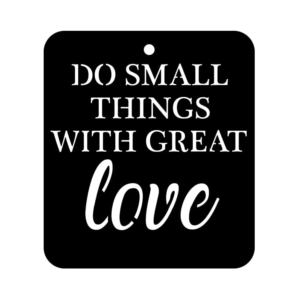 iCraft Mini Do Small Things With Great Love Stencil- 4X4 - 8980 iCraft