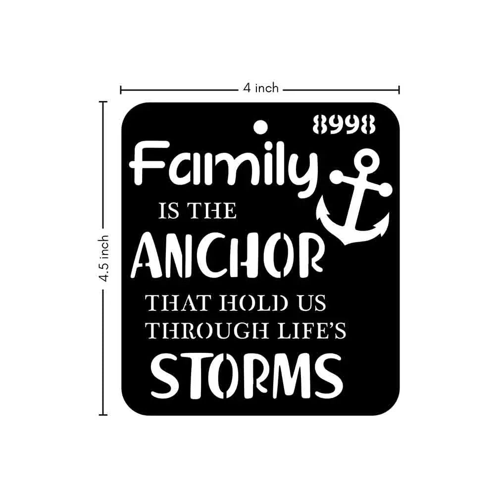 iCraft Mini Family Quote Stencil- 4X4- 8998 iCraft