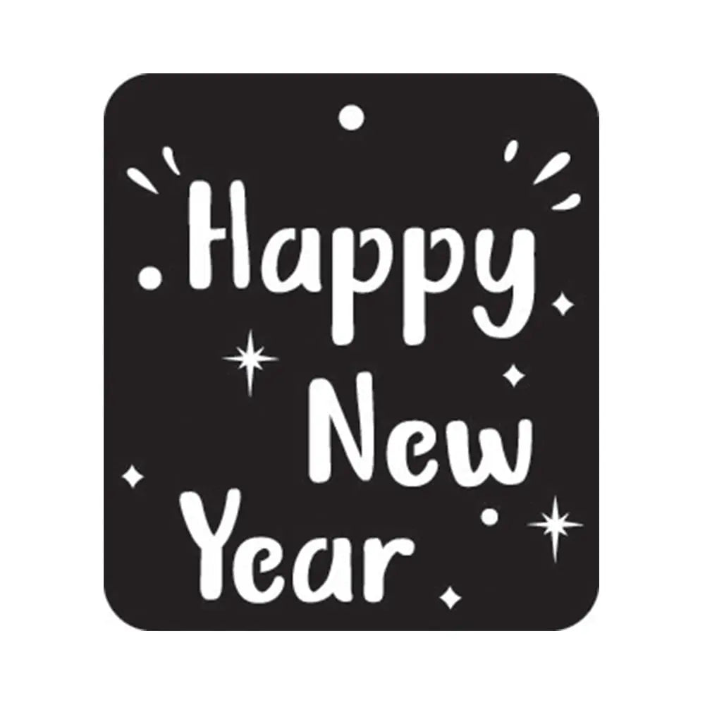 iCraft Mini Happy New Year Stencil- 4X4 - 8952 iCraft