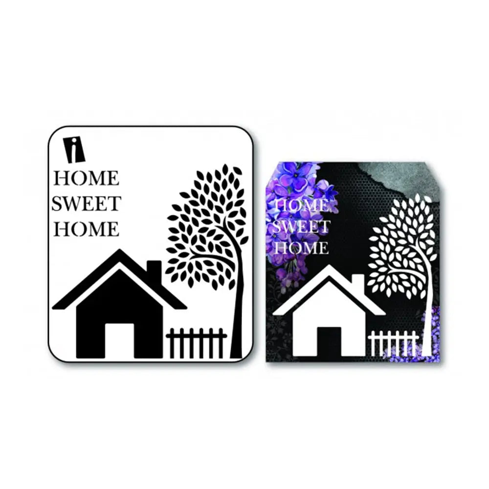 iCraft Mini Home Sweet Home Stencil- 4X4 - 9101 iCraft