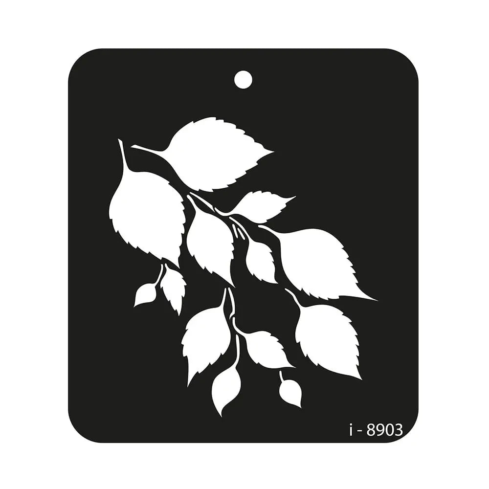 iCraft Mini Leaf Branch Stencil- 4X4 - 8903 iCraft