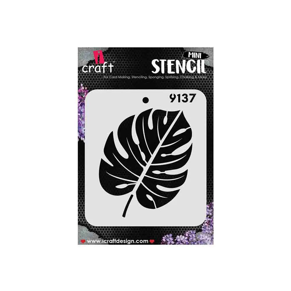 iCraft Mini Palm Leaf Stencil- 4X4- 9137 iCraft