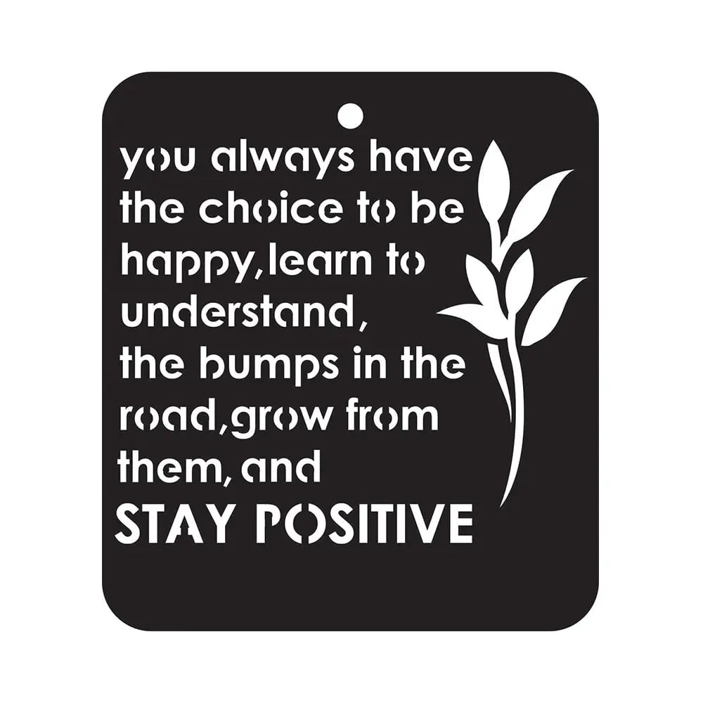 iCraft Mini Stay Positive Stencil- 4X4 - 8945 iCraft