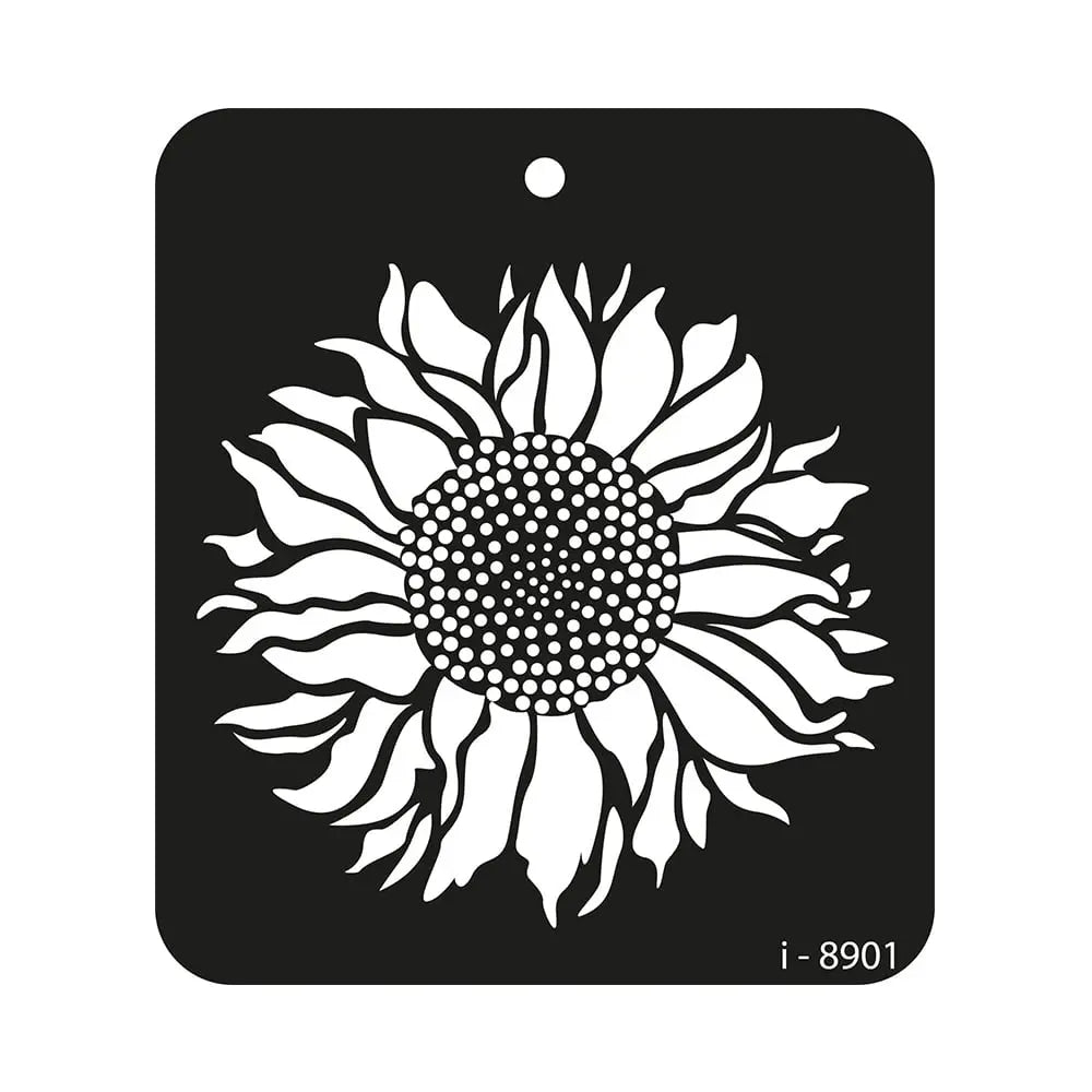 iCraft Mini Sunflower Stencil - 4X4 - 8901 iCraft