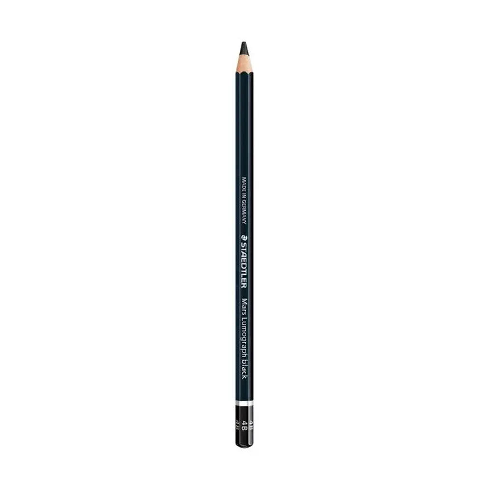 Staedtler Mars Lumograph Pencil Black 4B - Perfect for shading and blending effects