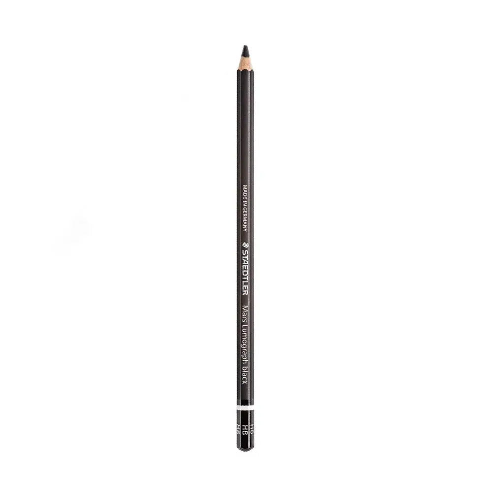 Staedtler Mars Lumograph Pencil Black HB - Versatile black lead for crisp sketches