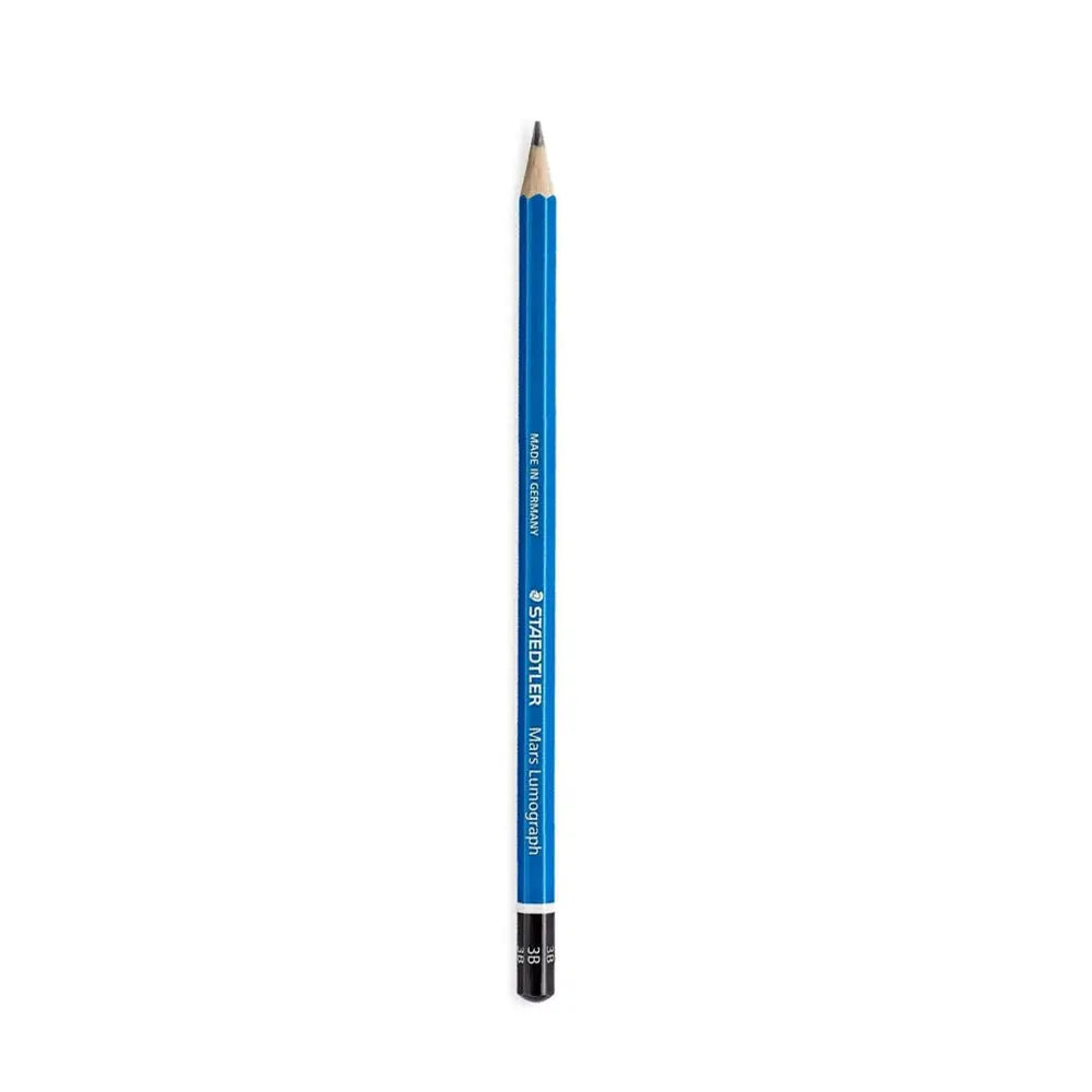 Staedtler Mars Lumograph Pencil Blue 3B - Smooth strokes for subtle shading and details
