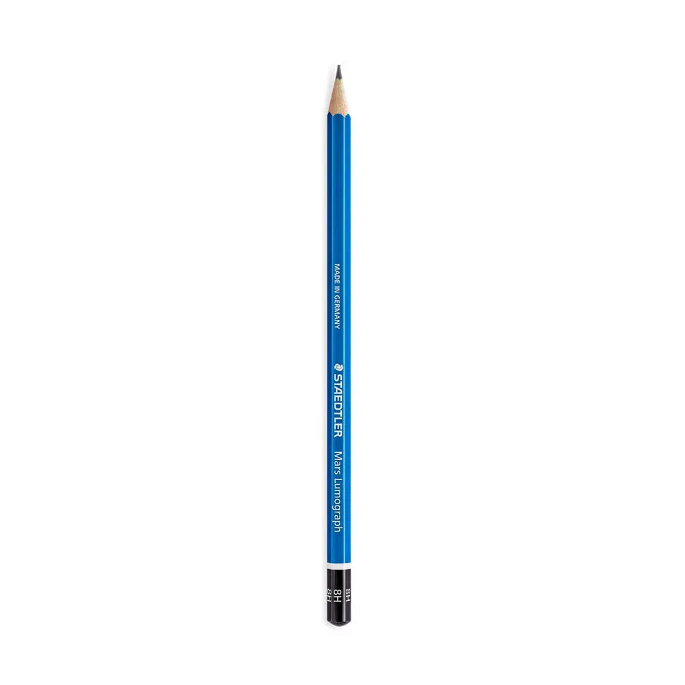 Staedtler Mars Lumograph Pencil Blue 8H - Hardest lead for very light, fine lines
