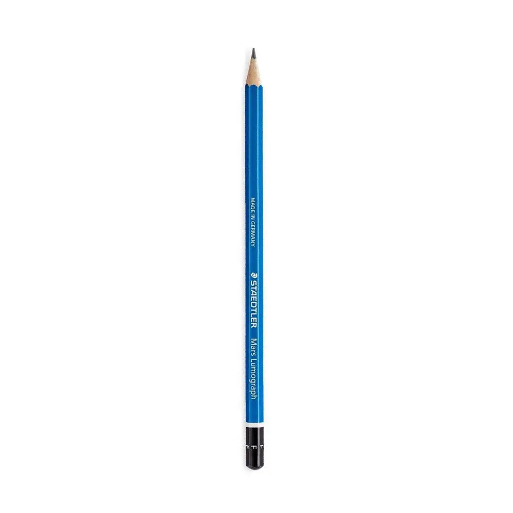 Staedtler Mars Lumograph Pencil Blue F - Firm lead for precise lines and minimal smudging