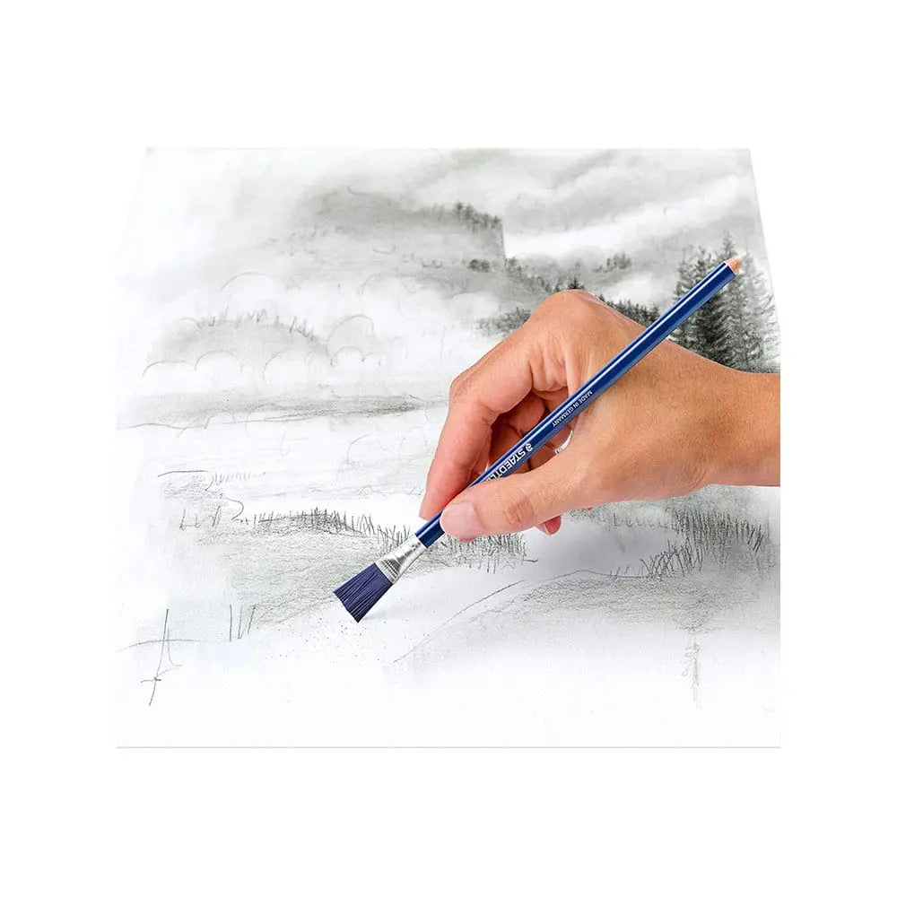 Staedtler Mars Rasor Brush Eraser Pencil being used for precision erasing